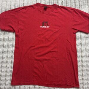 Vintage Y2K Hurley International Short Sleeve Shirt L Surf Red 2000s Skate